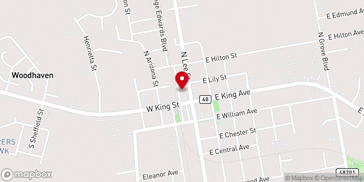 Map showing location of Words-Deliverance Ministry