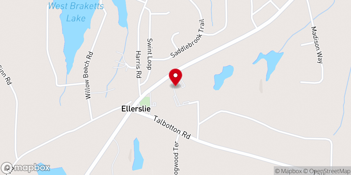 Map showing location of Bethesda Baptist DayCare