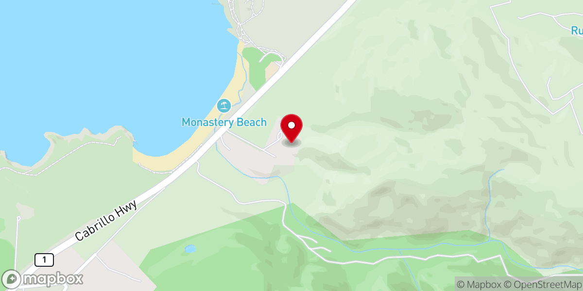 Map showing location of Carmelite Monastery