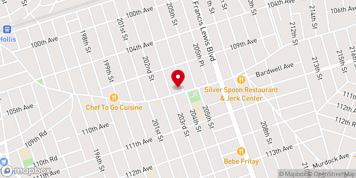 Map showing location of St Matthews AME Church