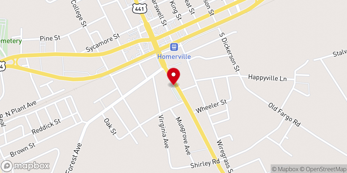 Map showing location of Royal Inn