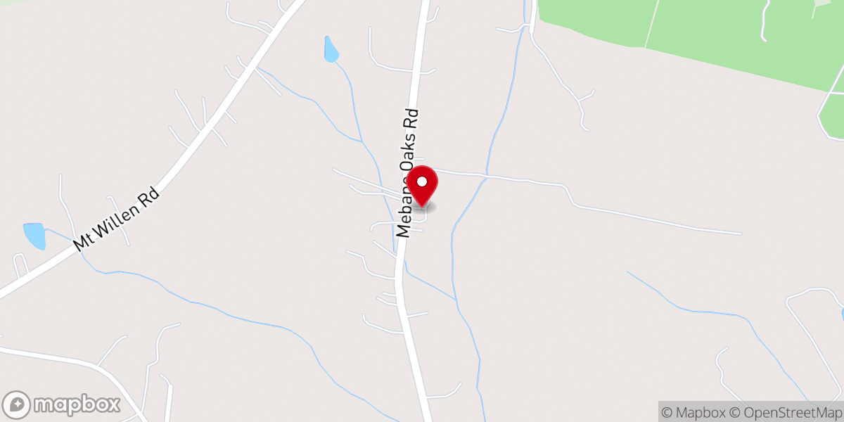 Map showing location of Bethsada Baptist Church