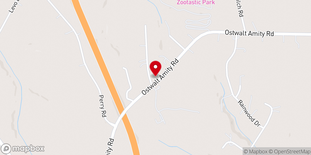 Map showing location of Beulah Heights Wesleyan Church
