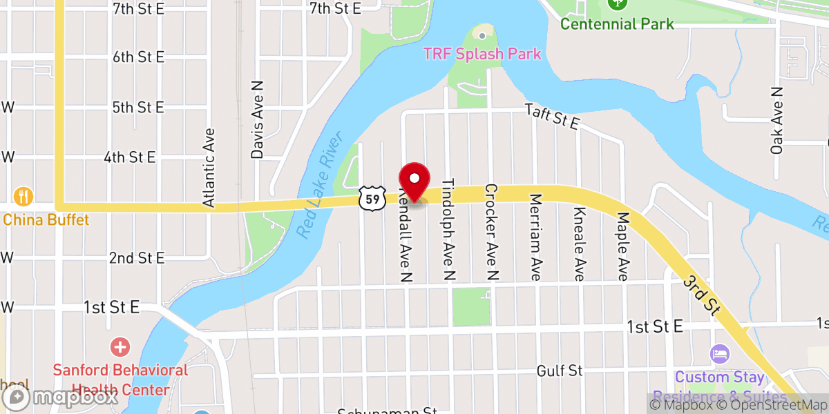 Map showing location of Nexus Church