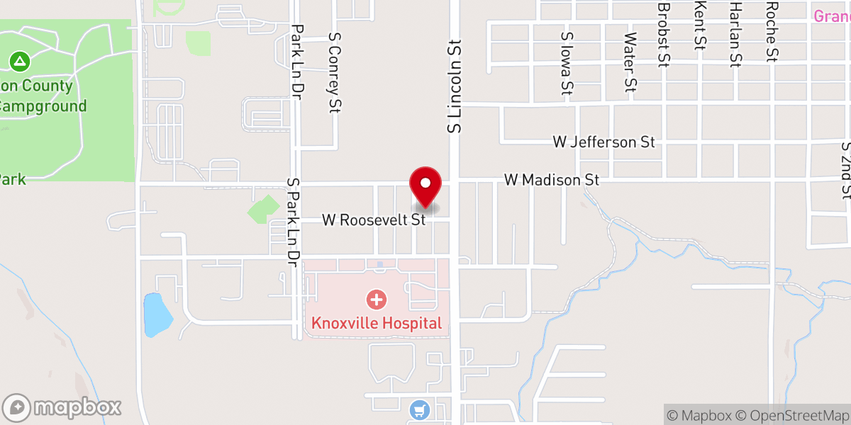 Map showing location of Church-The Nazarene Parsonage