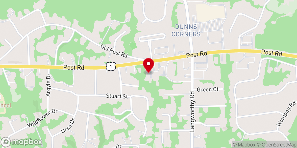 Map showing location of Dunn's Corners Community Church Presbyterian