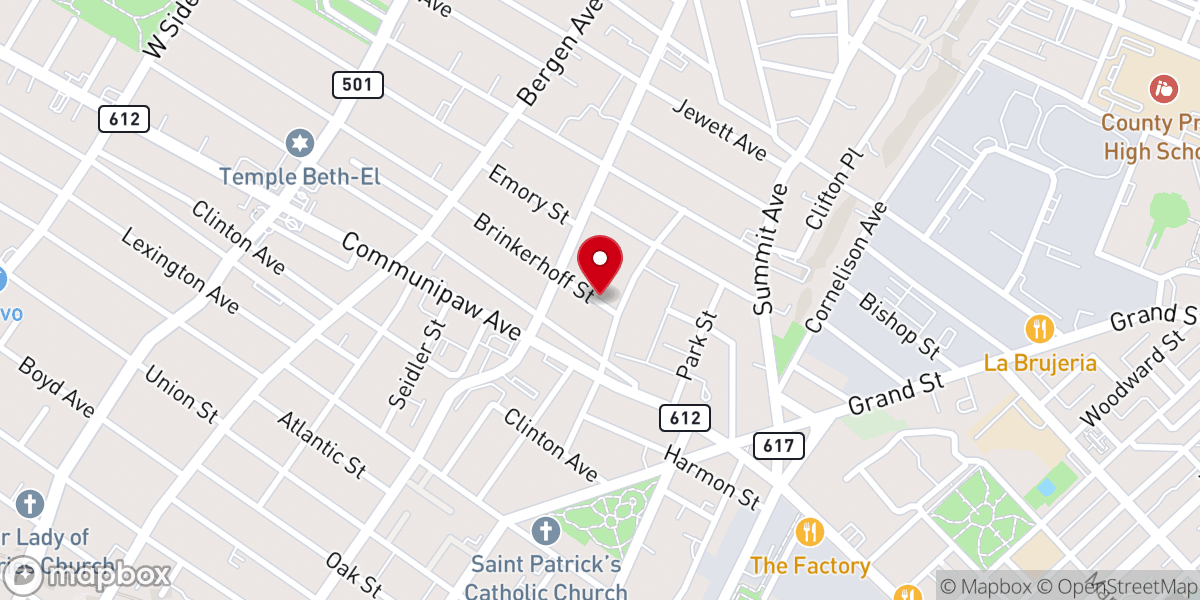 Map showing location of Christ Our Savior Lutheran Church