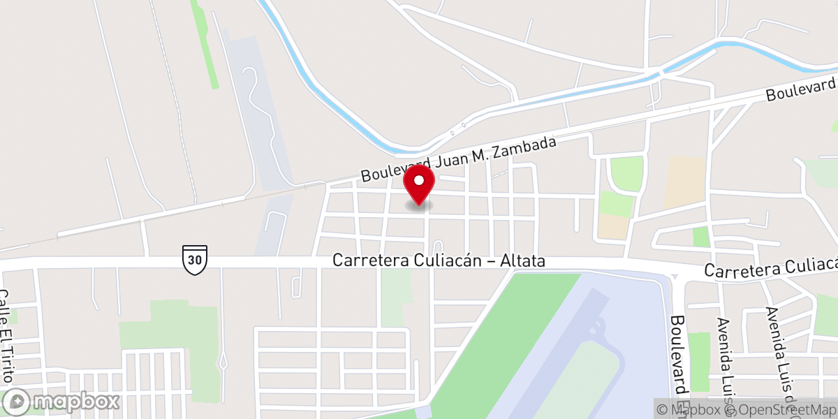 Map showing location of Templo Nuestra Señora de los Dolores, (El Alto Bachigualato)