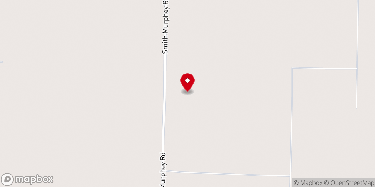 Map showing location of North Mount Olive Church
