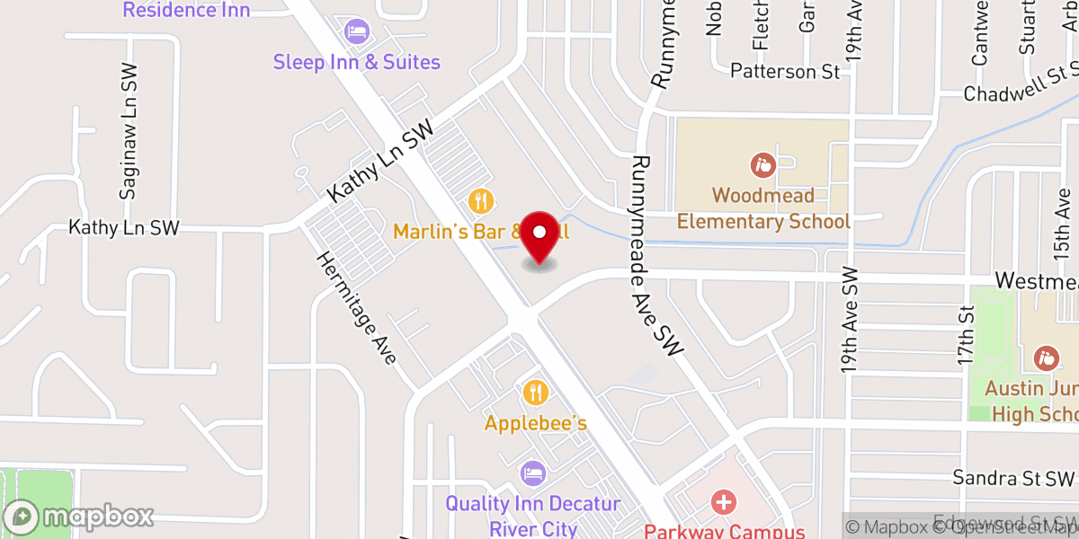 Map showing location of Central Park Baptist Childcare Center