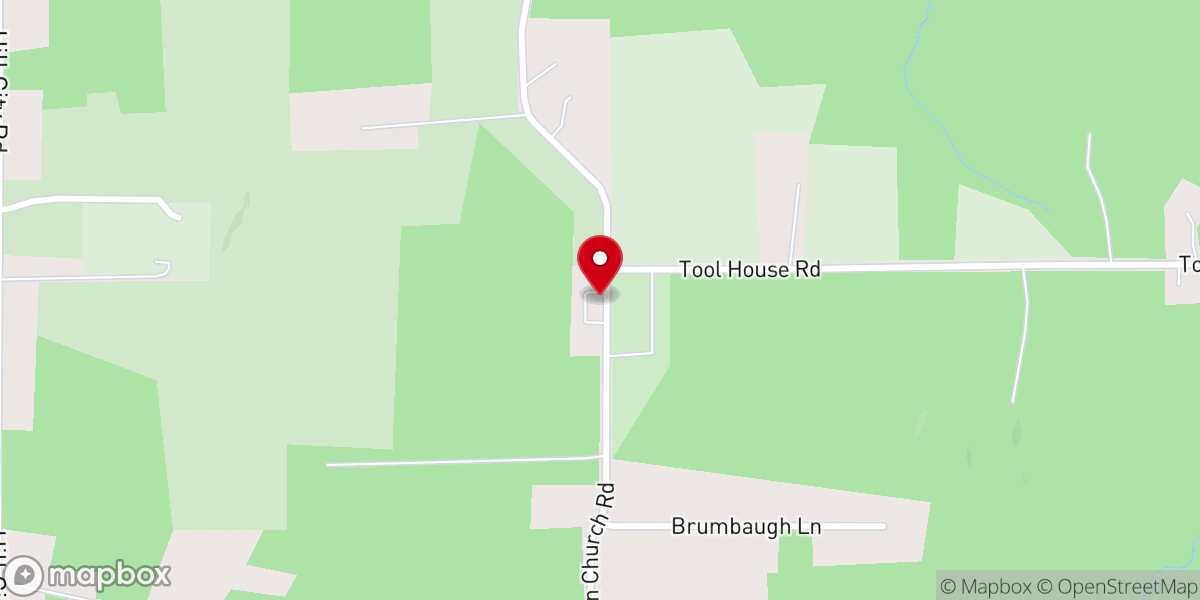 Map showing location of Heckathorn United Methodist Church