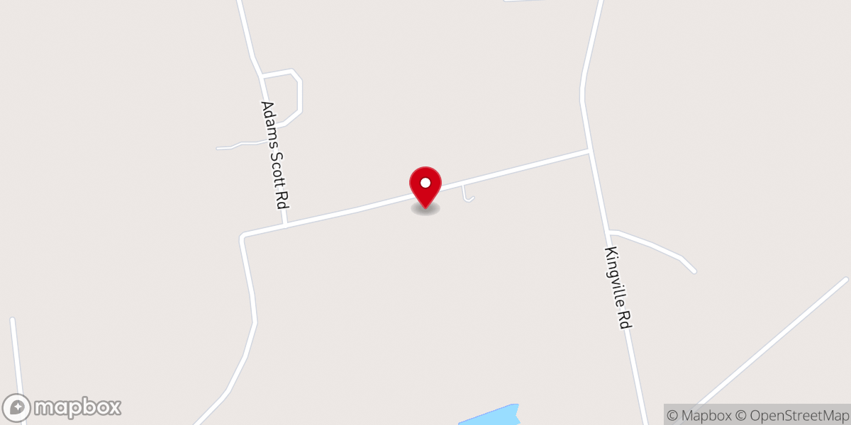 Map showing location of New Mt. Olive Baptist Church
