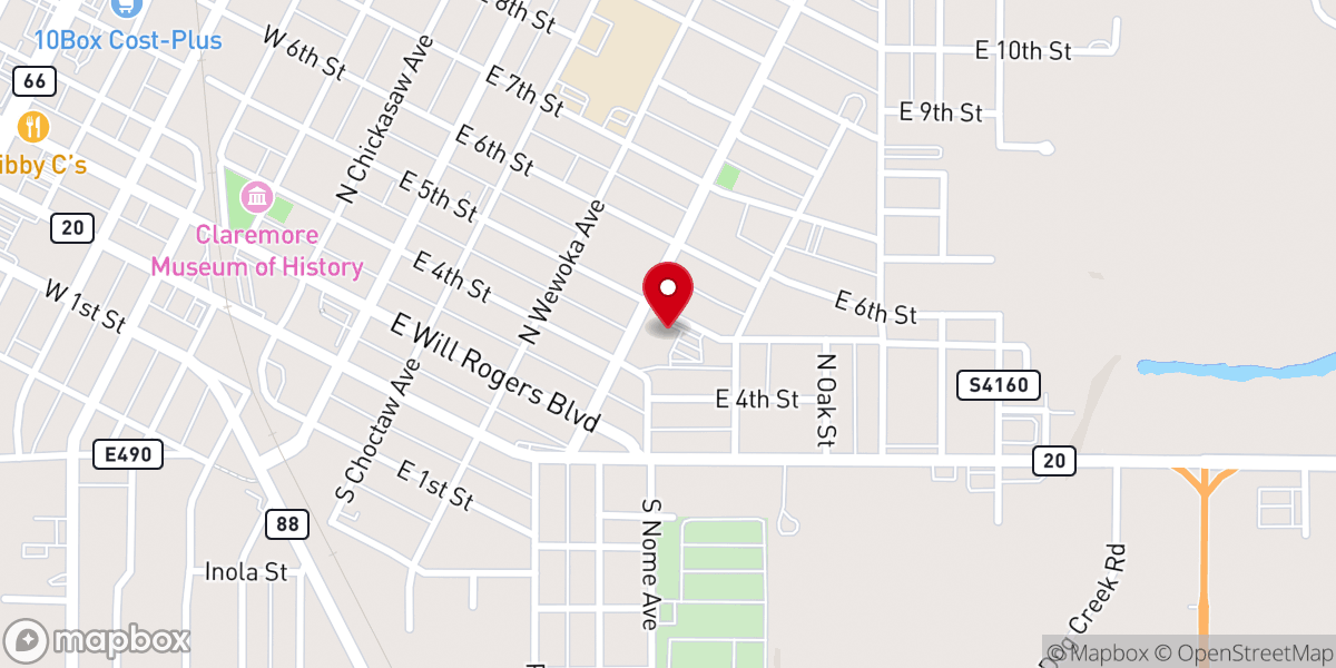 Map showing location of Redeemer Lutheran Church