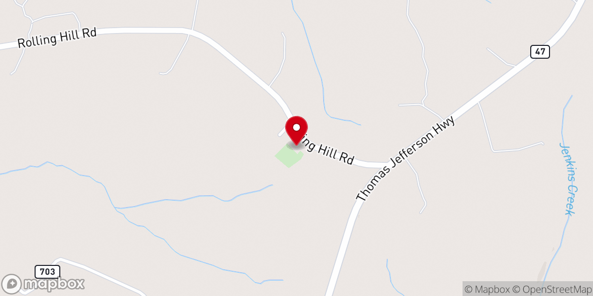Map showing location of Cetenary United Methodist Church