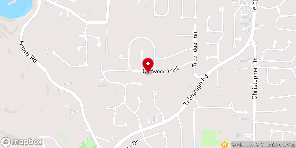 Map showing location of Jeff Goss Ministries