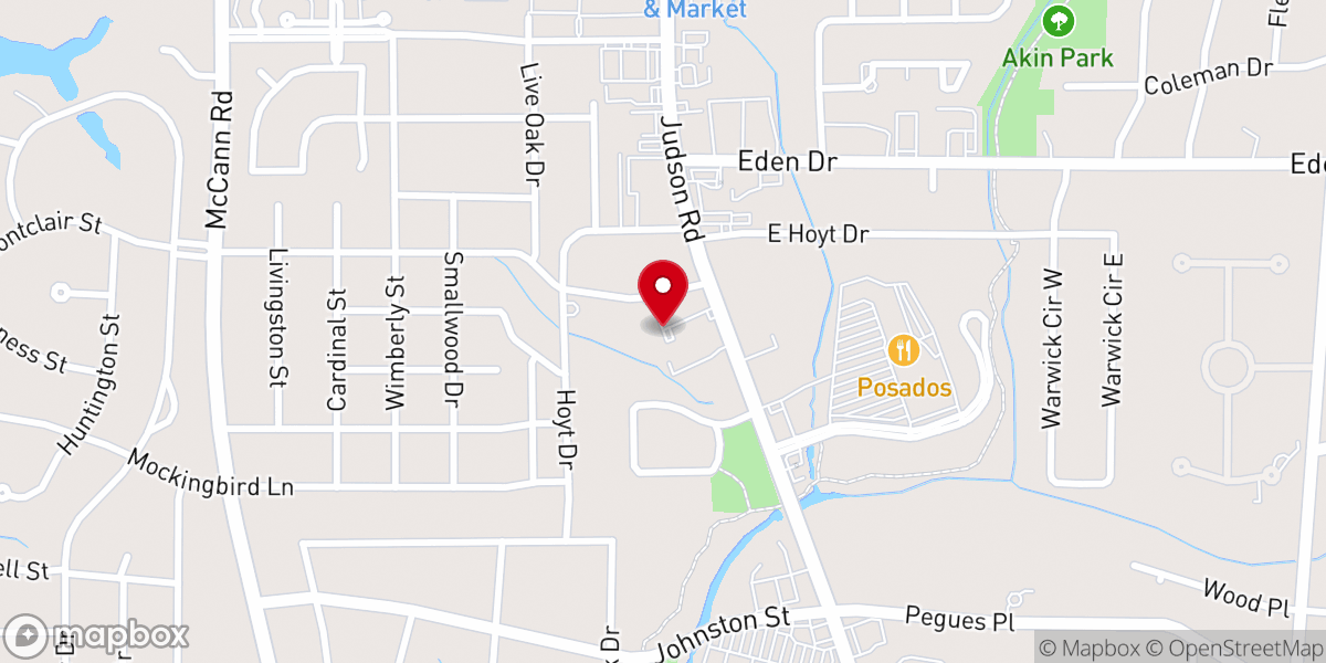 Map showing location of Heart Spring Methodist Foundation