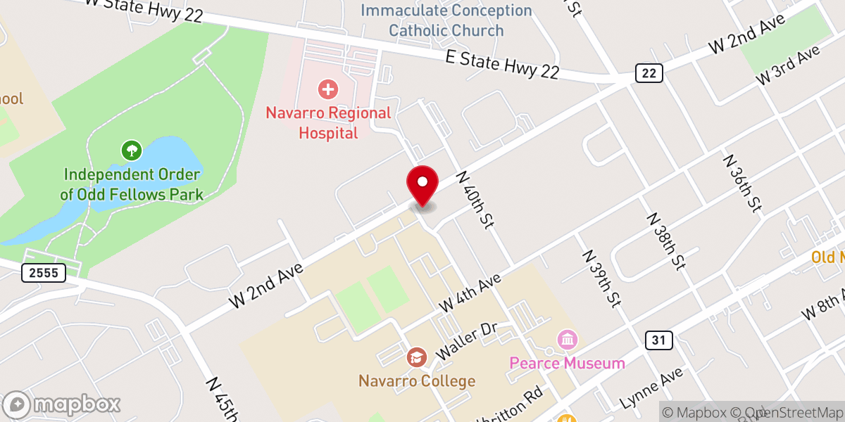 Map showing location of Living Word Fellowship
