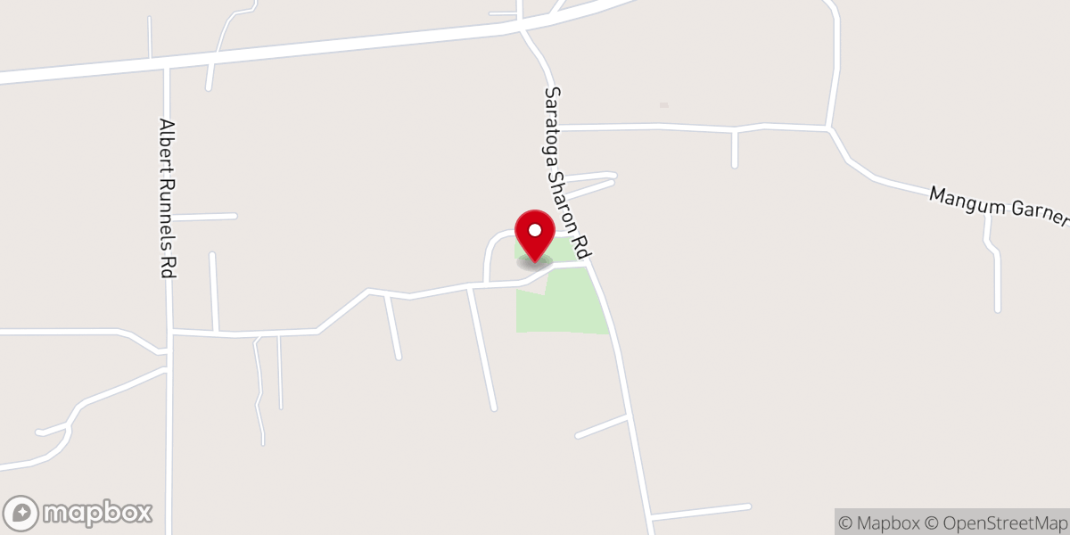 Map showing location of Sharon Presbyterian Church