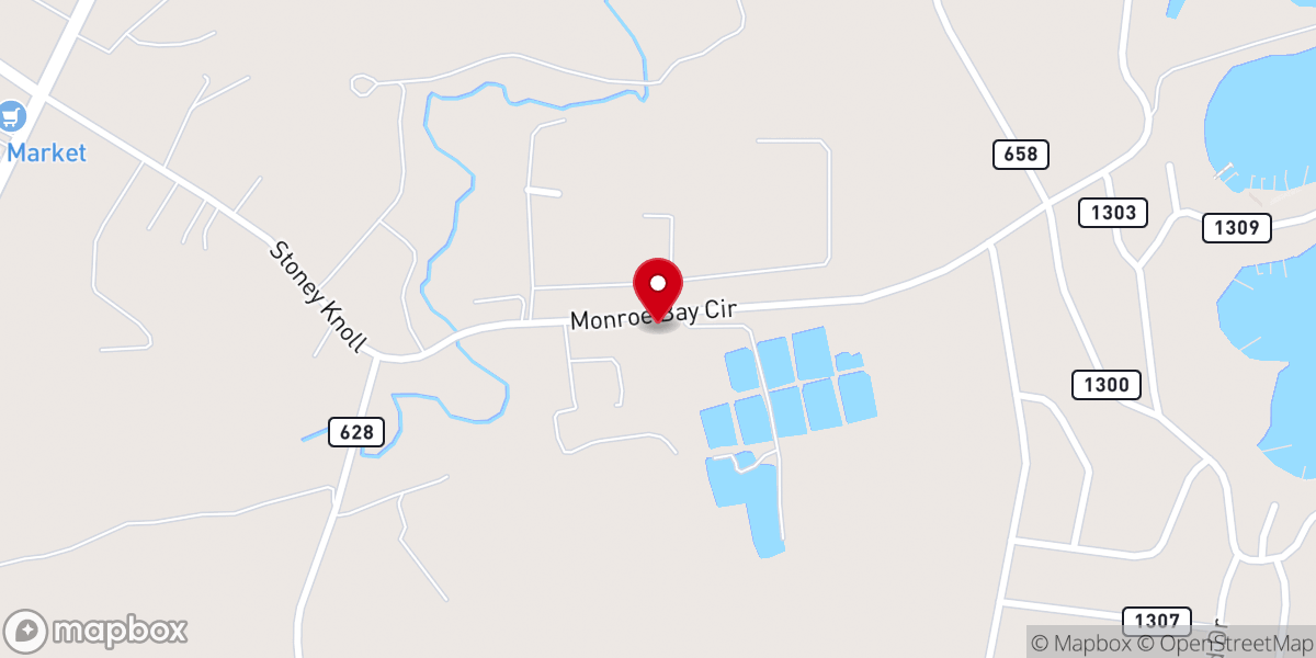 Map showing location of Liberty Empowerment Baptist Church