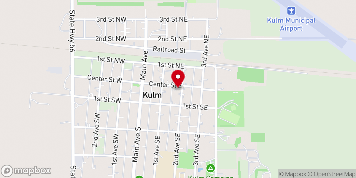 Map showing location of Zion Lutheran Church