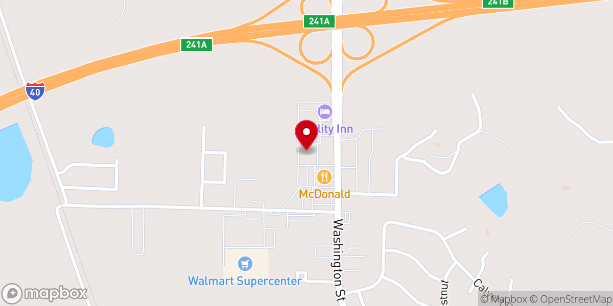 Map showing location of Ole Sawmill Cafe