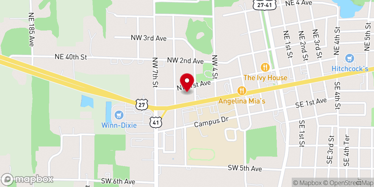 Map showing location of St Barnabas Episcopal Church