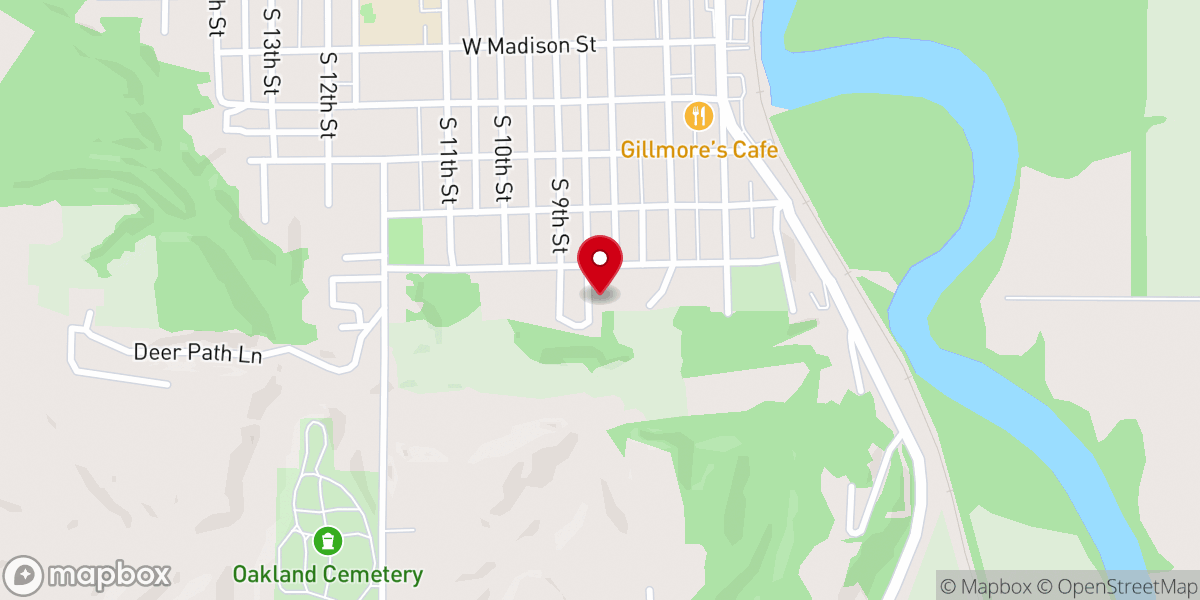 Map showing location of St Peter's Catholic Church Rectory