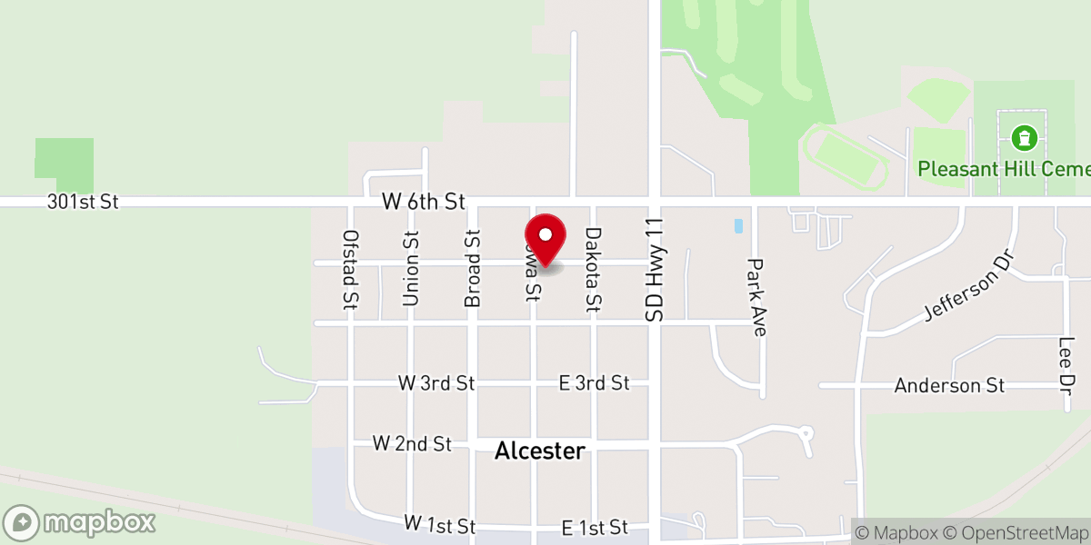 Map showing location of Alcester Baptist Church