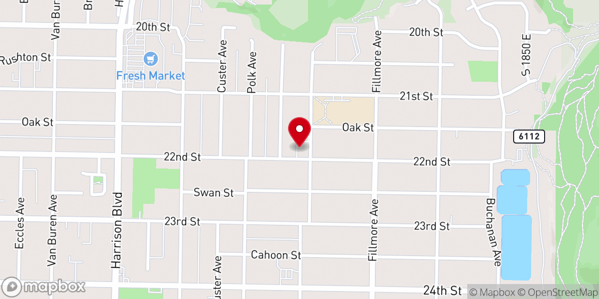 Map showing location of Ogden Seventh-day Adventist Church