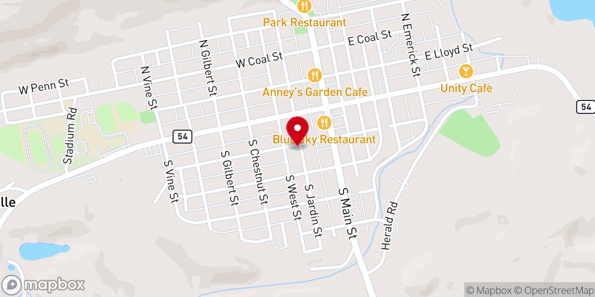 Map showing location of Primitive Methodist Church