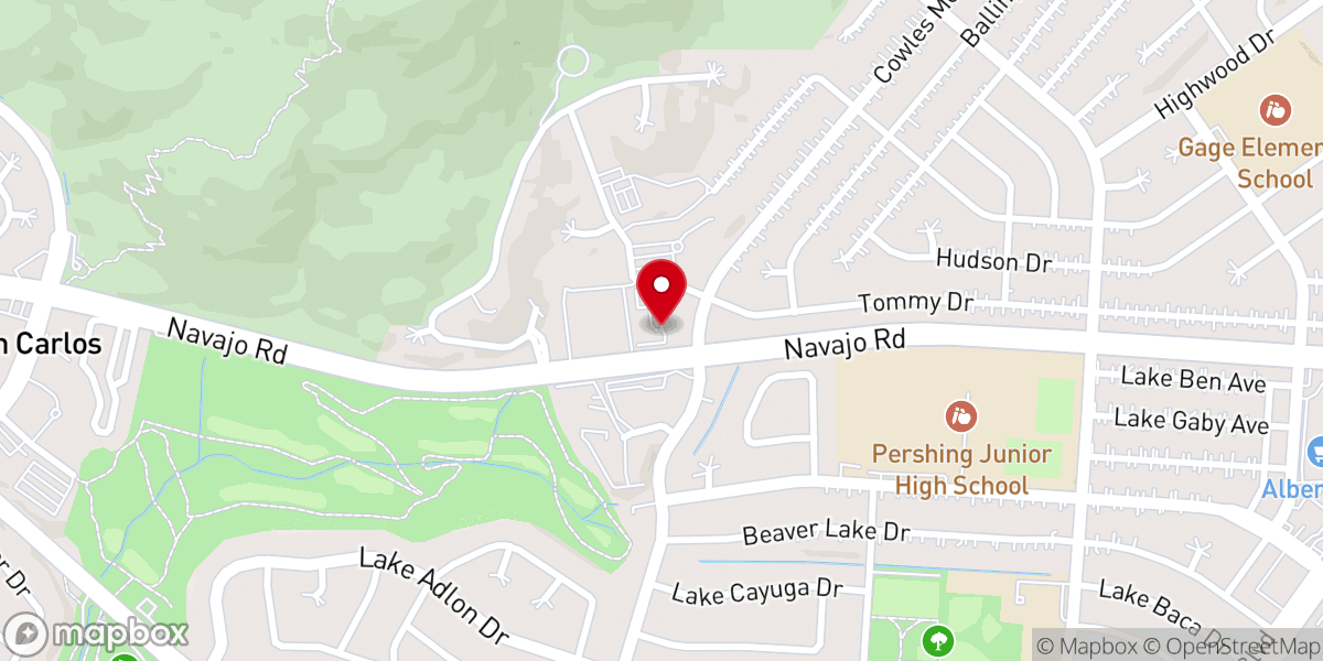Map showing location of San Diego Community Christmas Center Committee Inc