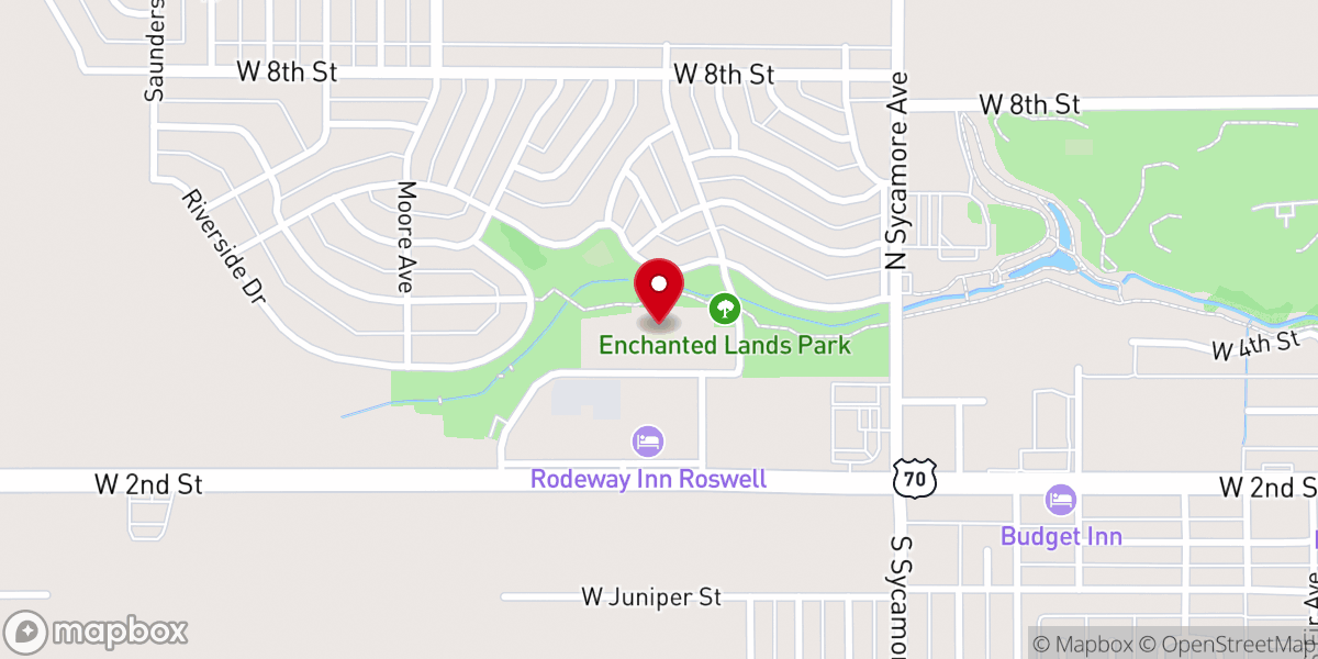 Map showing location of The Hope Center UPC