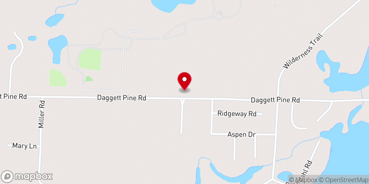 Map showing location of Crosslake Presbyterian Church