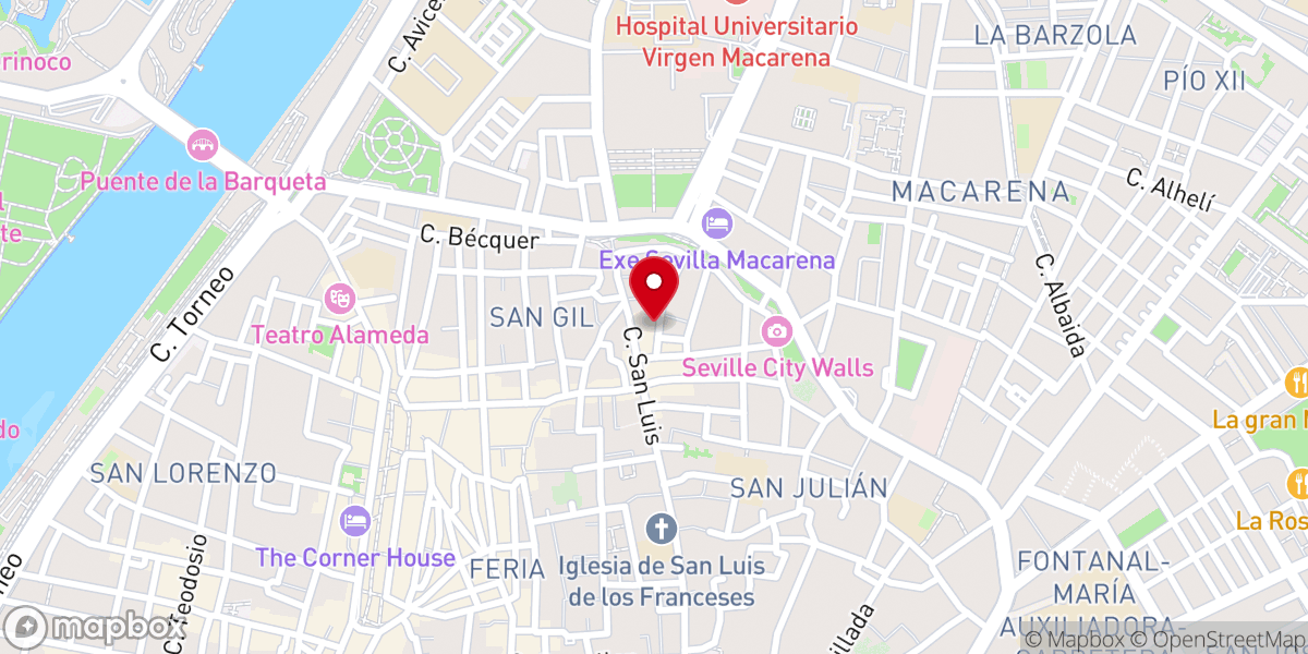 Map showing location of Asamblea Bíblica