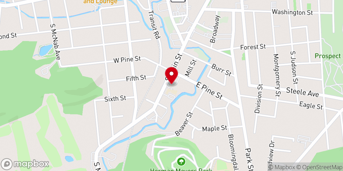 Map showing location of Church of the Holy Spirit
