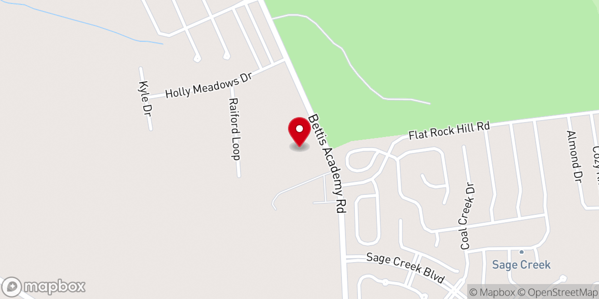 Map showing location of Community Bible Church - Graniteville