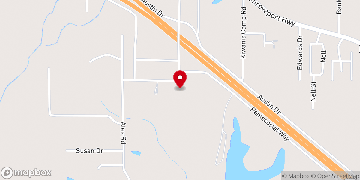 Map showing location of Arise Church Assemblies of God