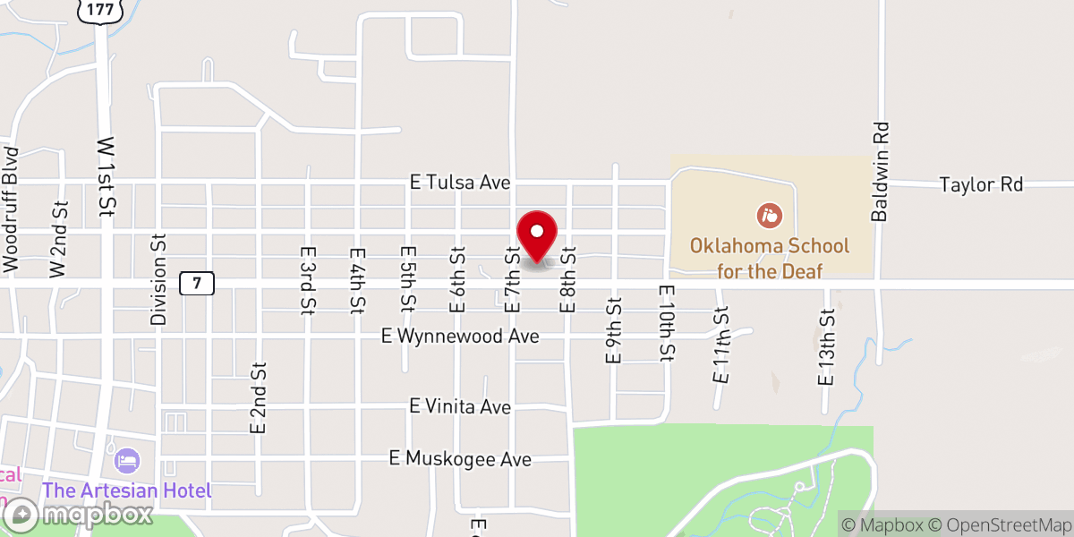 Map showing location of St Francis Xavier Catholic Church