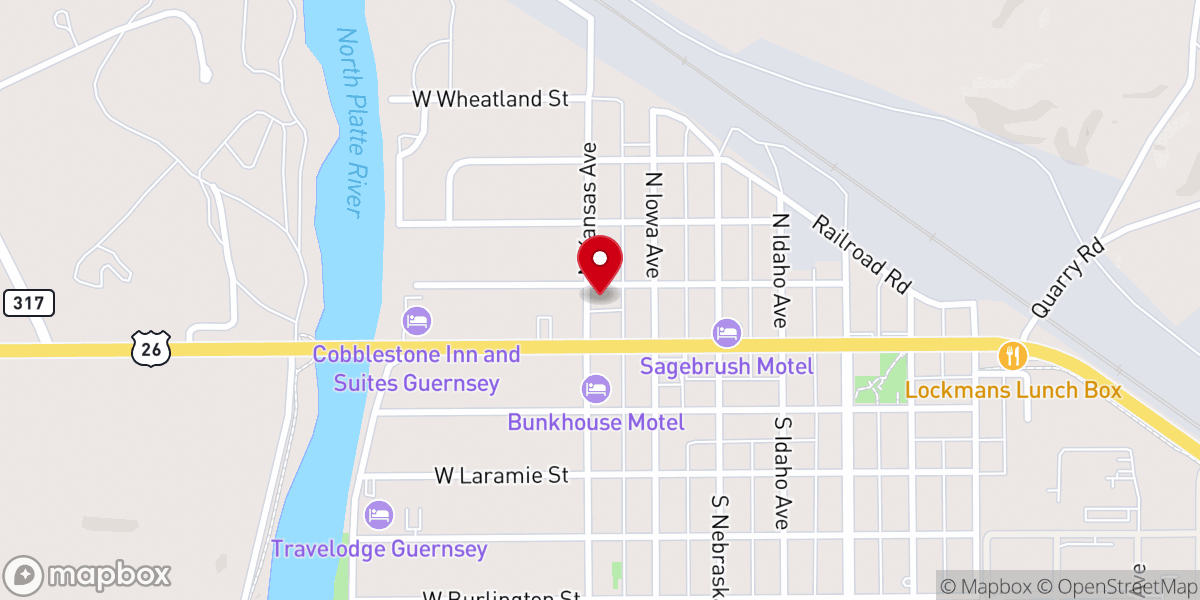 Map showing location of St Anthony Catholic Church
