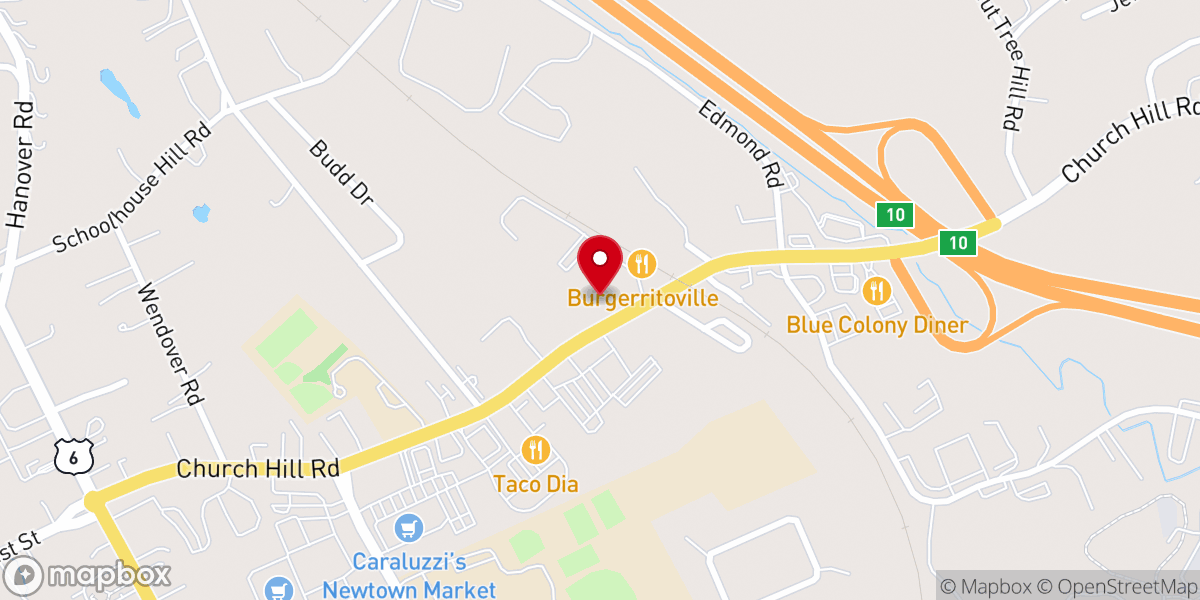 Map showing location of Holy Cow Ice Cream Shop