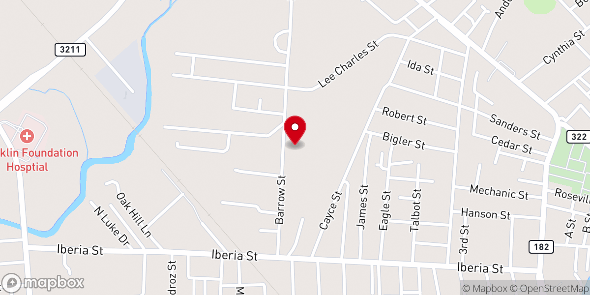 Map showing location of Triune Church of God