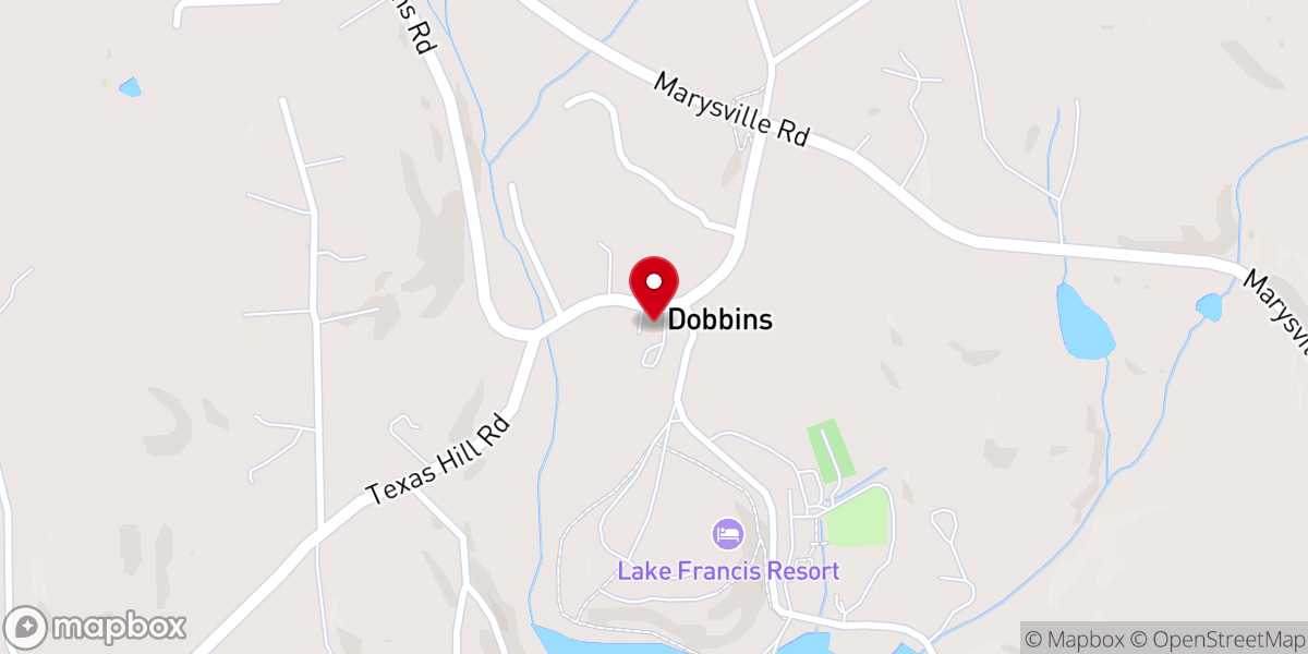 Map showing location of Dobbins Christian Assembly