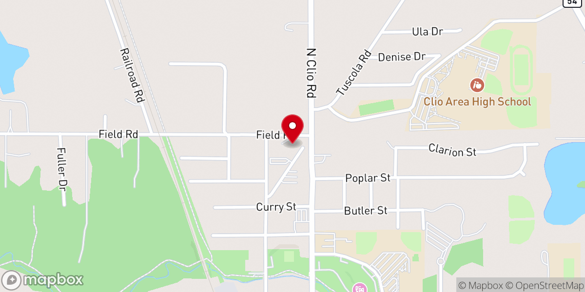 Map showing location of Landmark Baptist Church