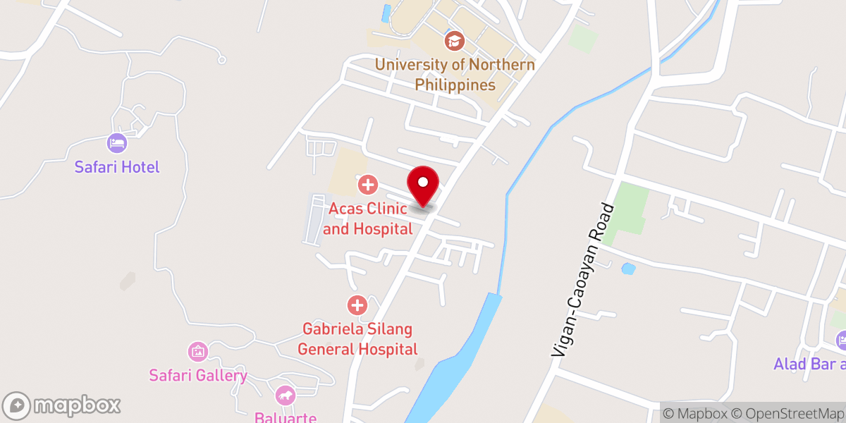 Map showing location of Kingdom Hall of Jehovah's Witnesses