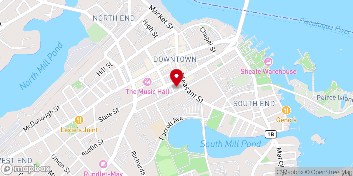 Map showing location of South Church Unitarian Universalist Church