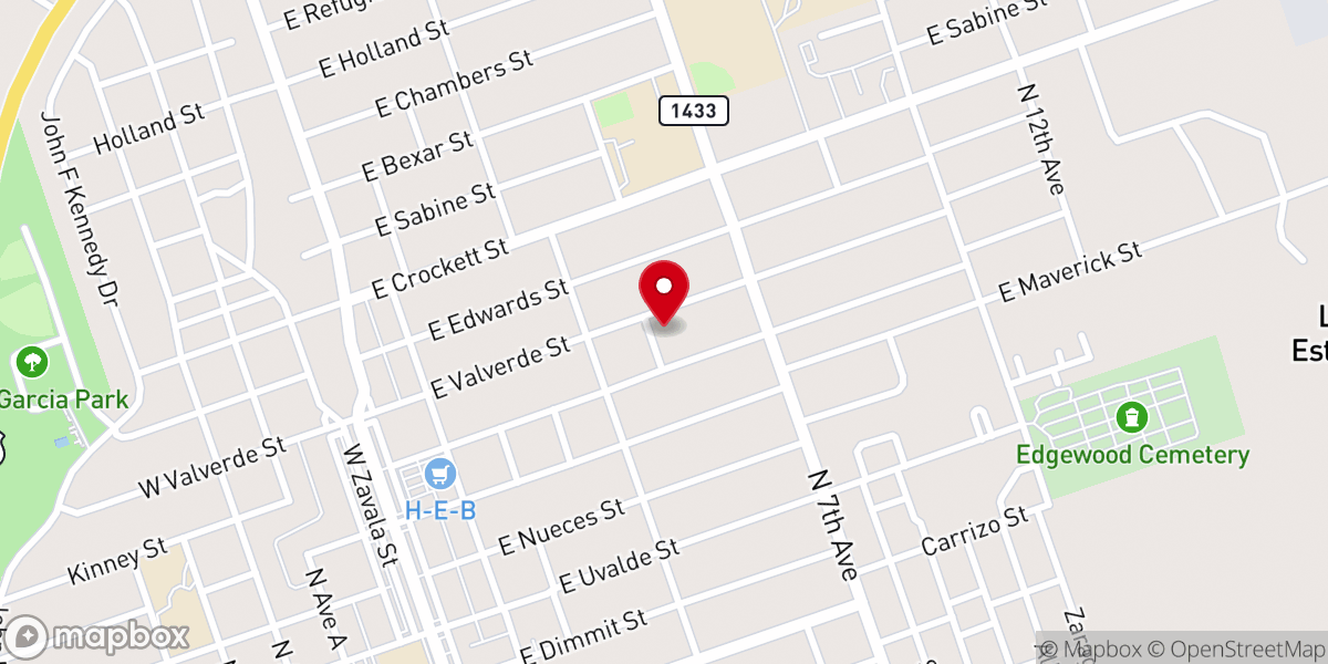 Map showing location of Home of Living Faith