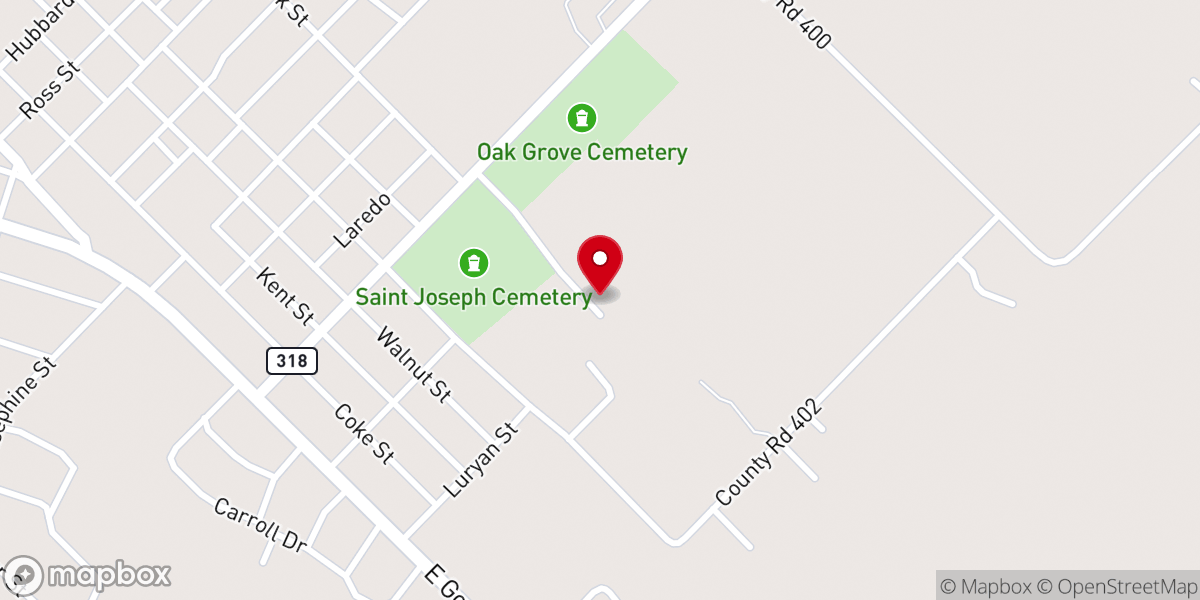 Map showing location of Ambassadors for Christ of Texas Inc