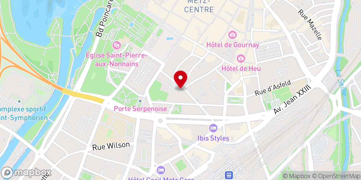 Map showing location of Chapelle Du Sacré Cœur