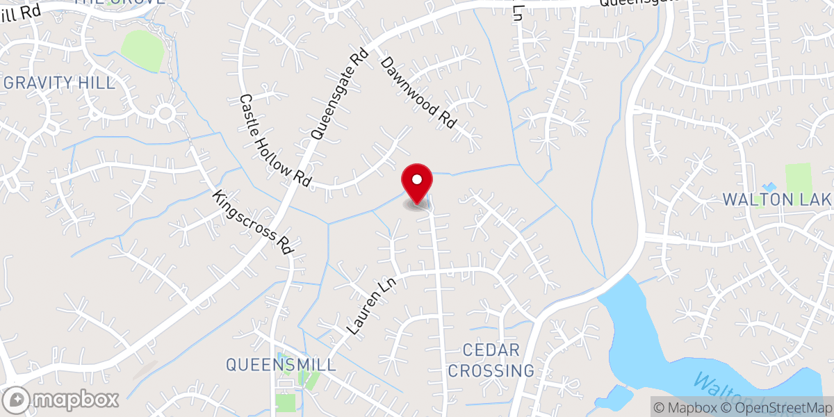 Map showing location of Chesterfield Community Church Inc