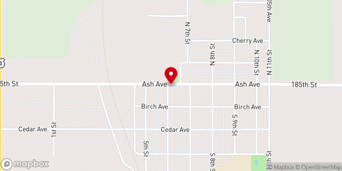 Map showing location of St Pius X Catholic Church